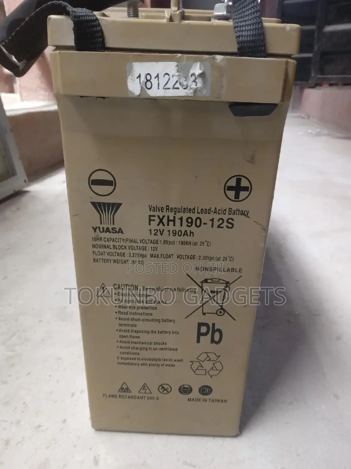 190ah Yuasa American Battery
