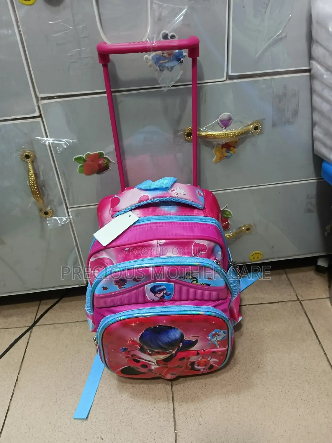 Girls Beginer Troulley School Bag for Age 1 to 3years To