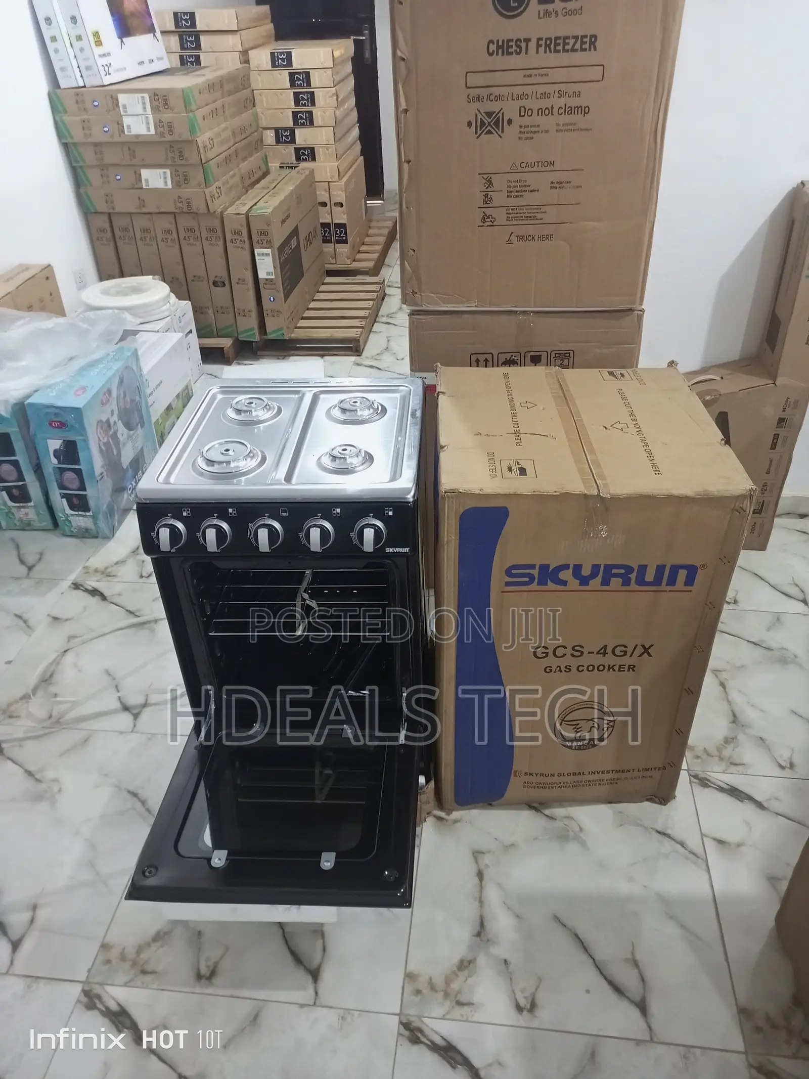 4 Burner Gas Cooker With Oven Brand New