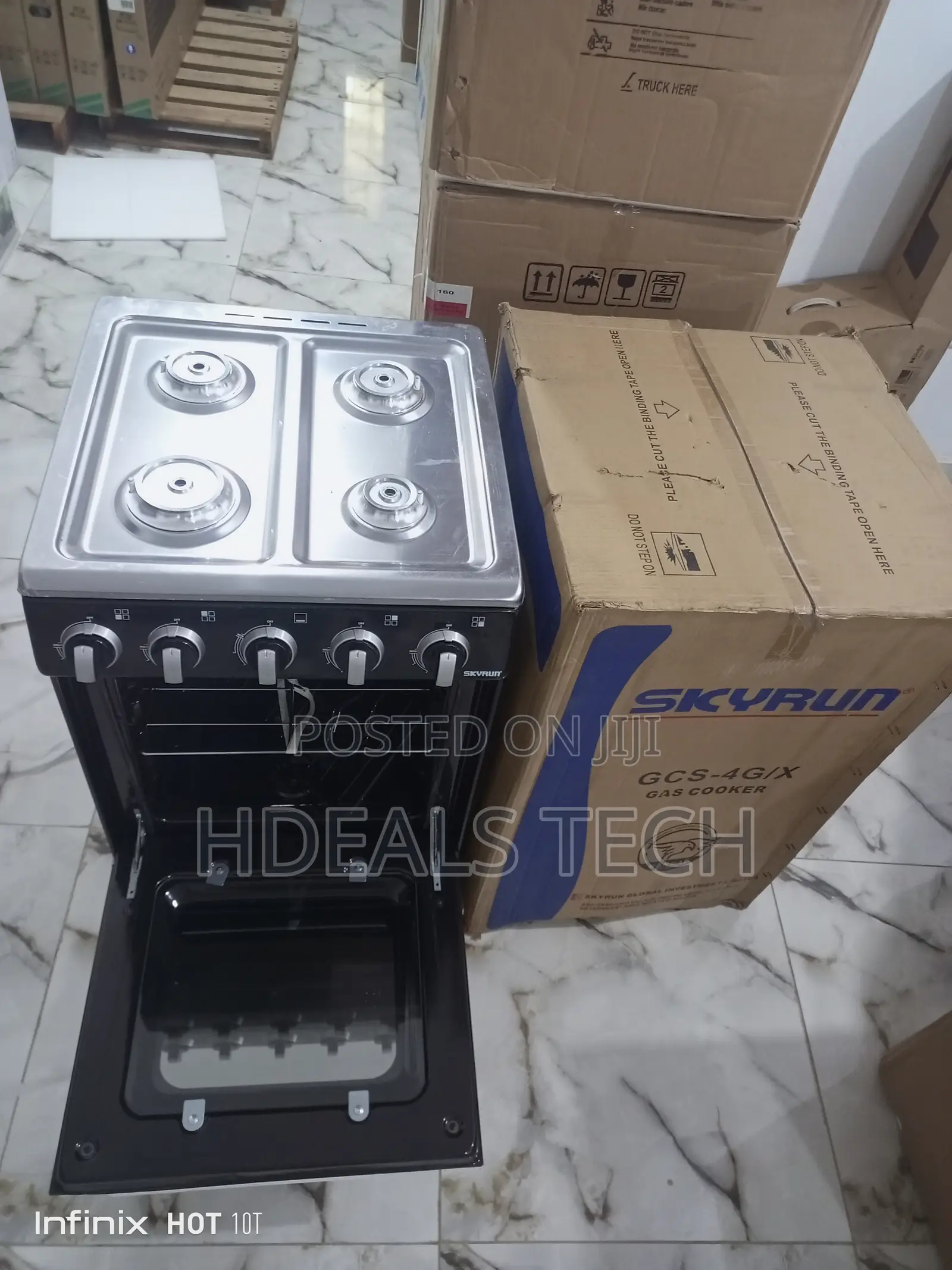 Available Skyrun 4 Burner Gas Cooker