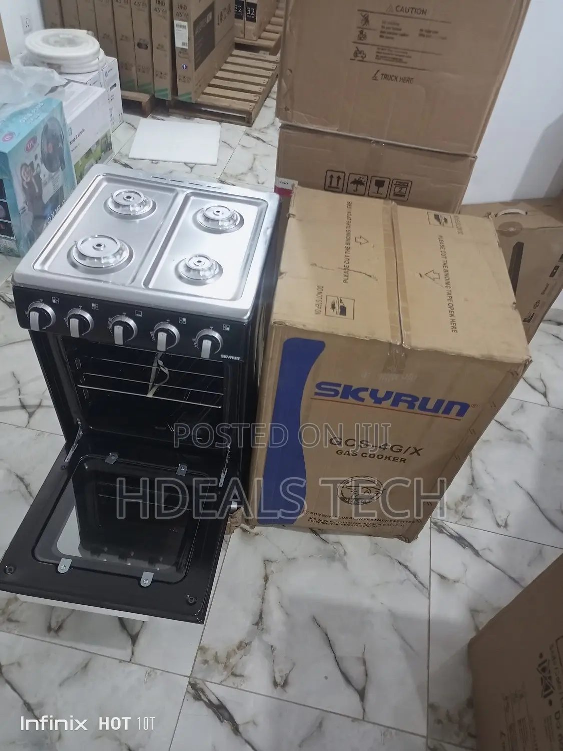 Skyrun 4 Burner Gas Cooker With Oven