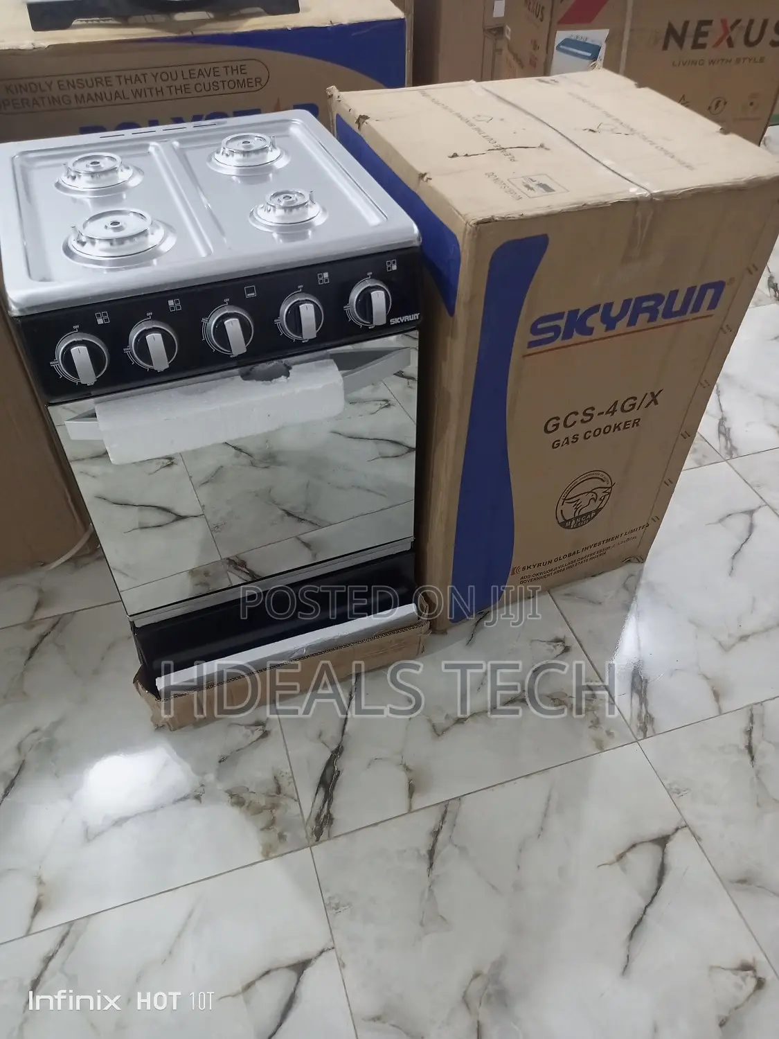 Skyrun 4 Burner Gas Cooker With Oven