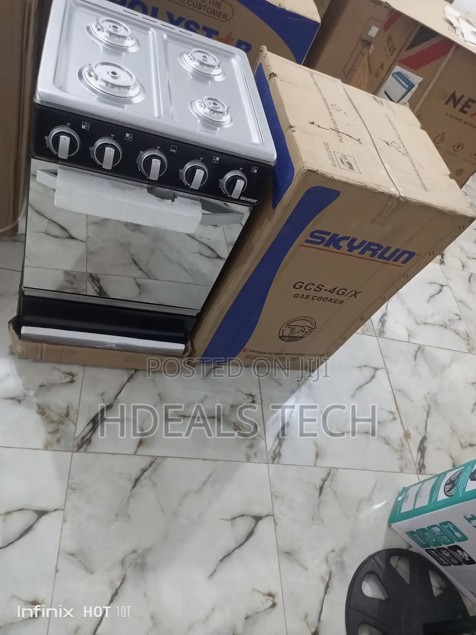 Gas Cooker 4 Burner Face With Oven