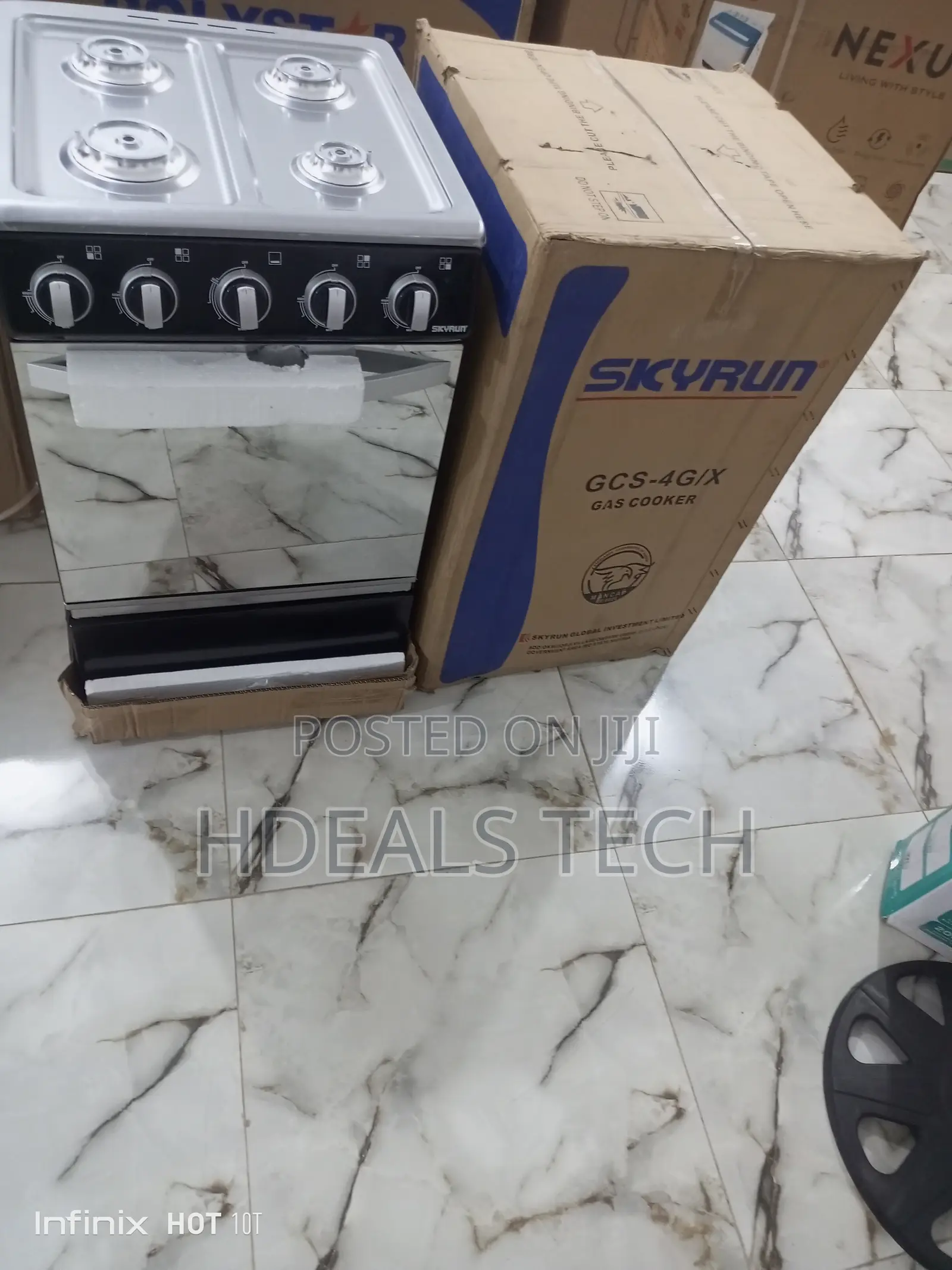 Gas Cooker 4 Burner Face With Oven