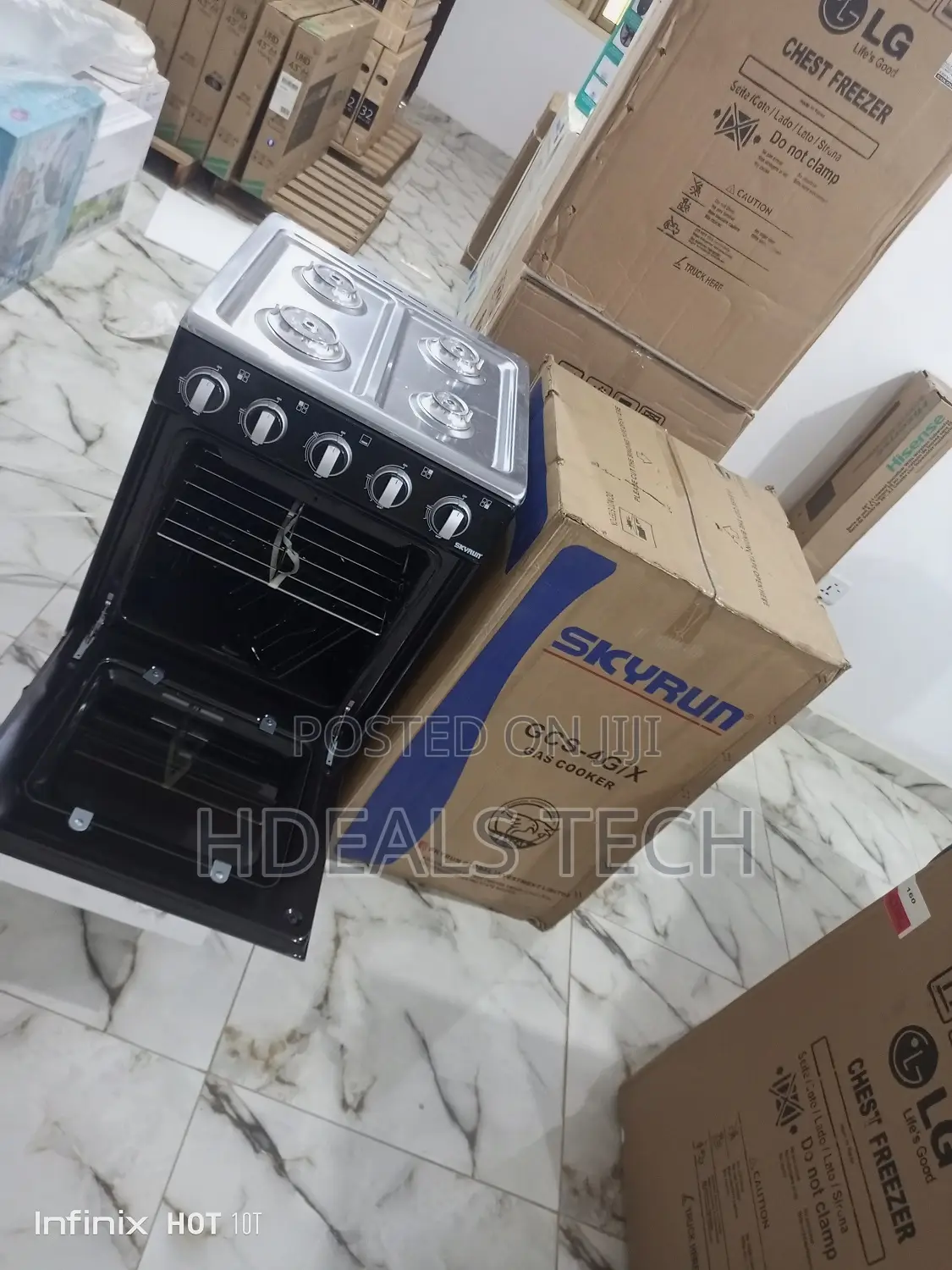 Skyrun 4 Burner Gas Cooker With Oven