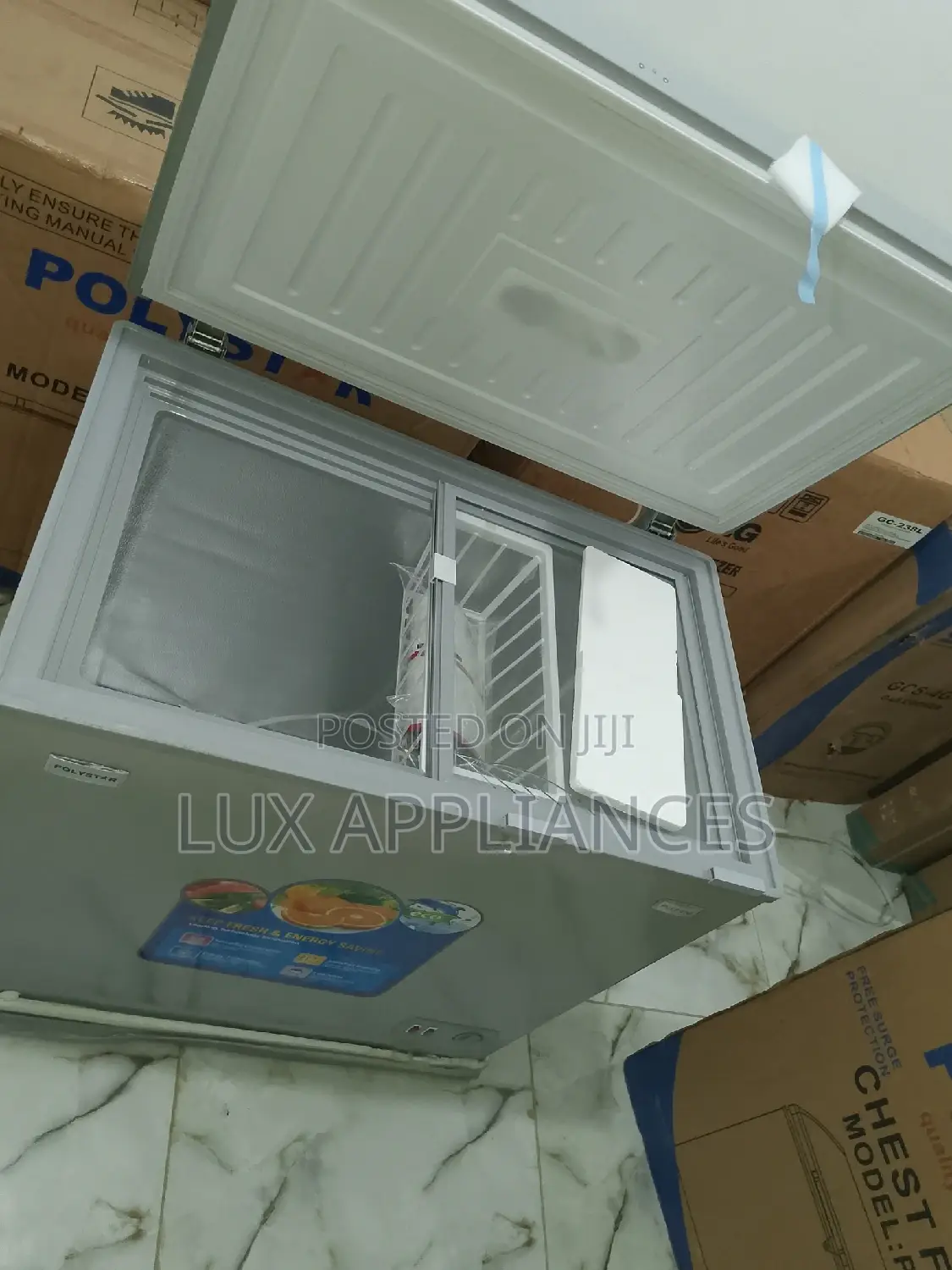 Polystar 200 Litres Chest Freezer With Glass Sliding Door