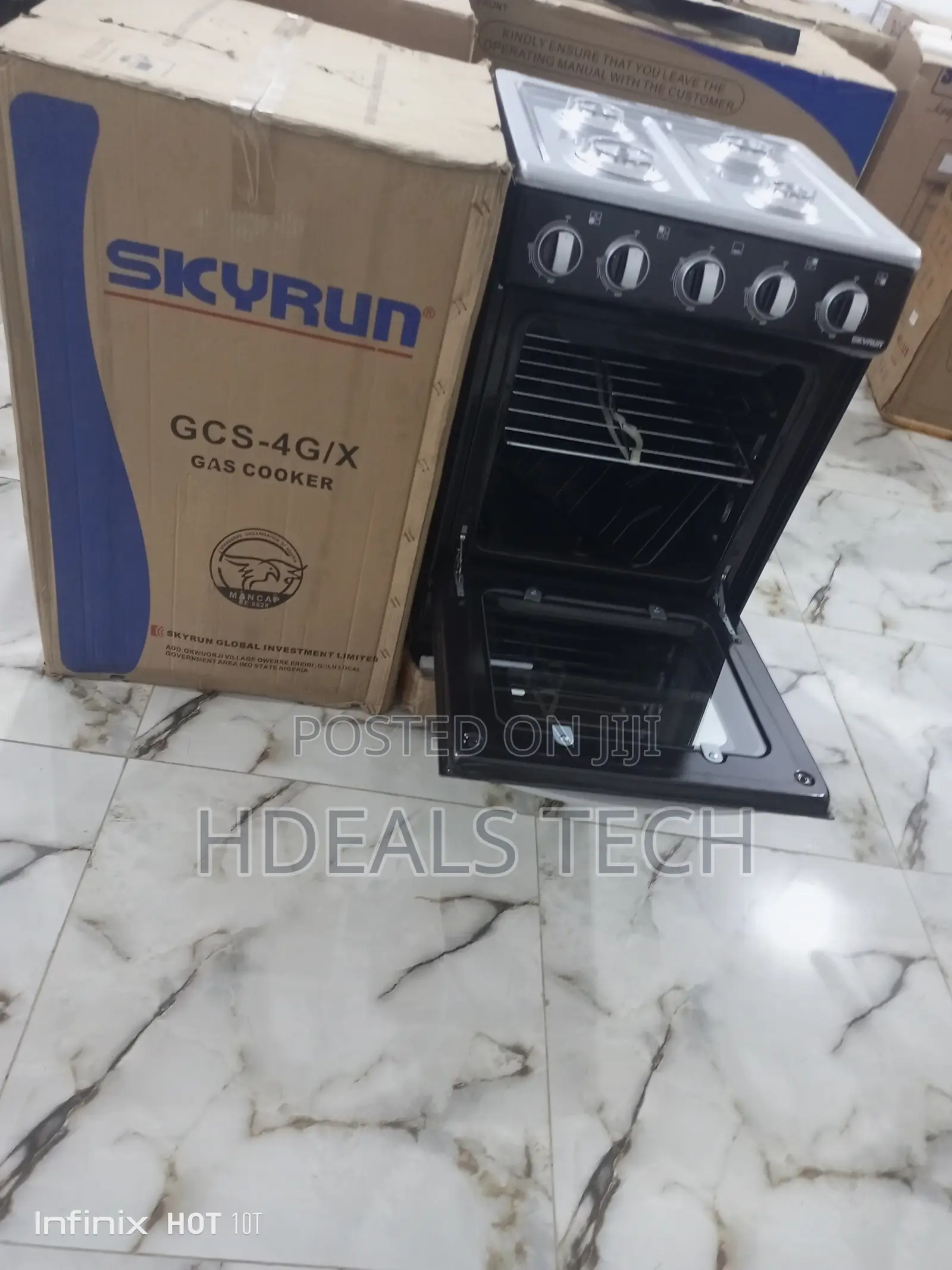 4 Gas Burner Standing Cooker With Oven