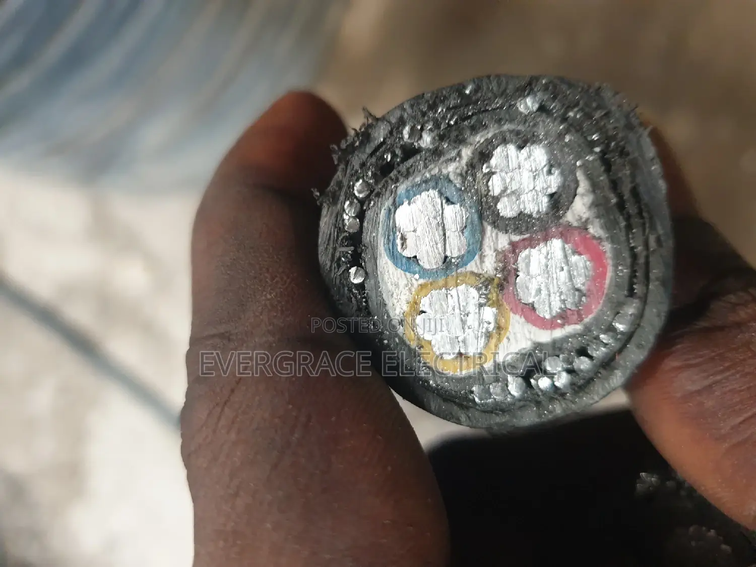 Aluminium Armoured 35mm 4core Cable.