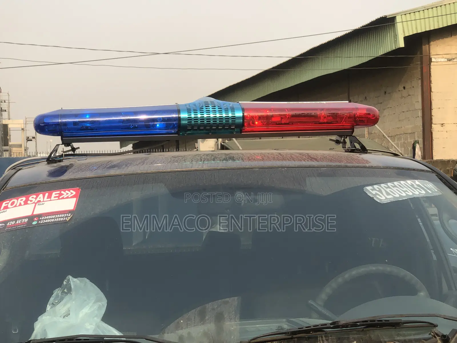 Siren, Amber Lights, Police Lights Under Bonnet Siren