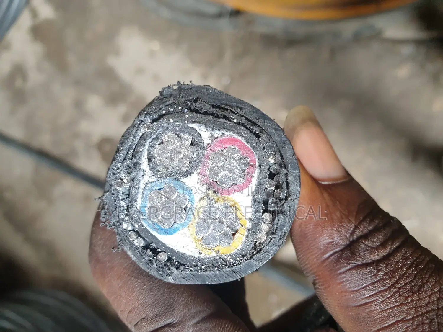 35mm Armoured 4core Aluminium Cable.