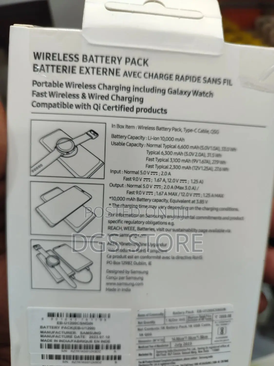 Samsung Wireless Battery Pack 10,000mah Wireless Charging