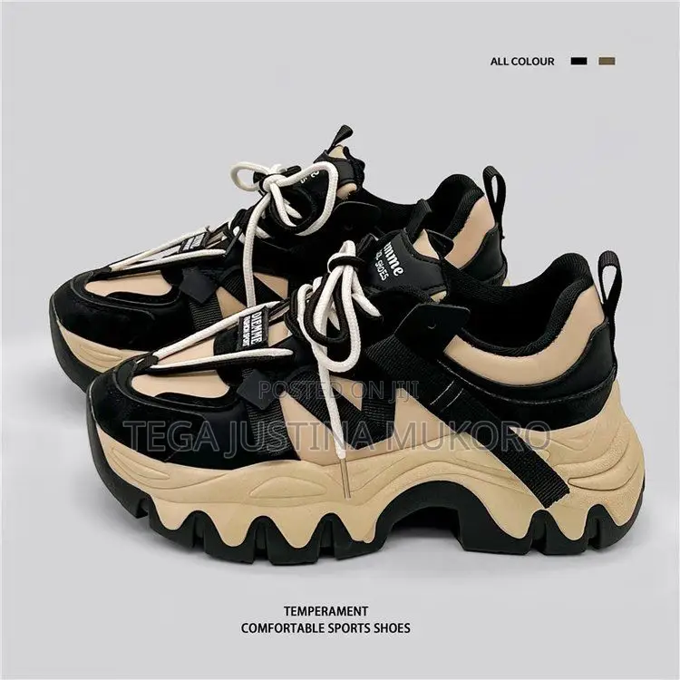 Quality High Sole Double Lace Sneakers