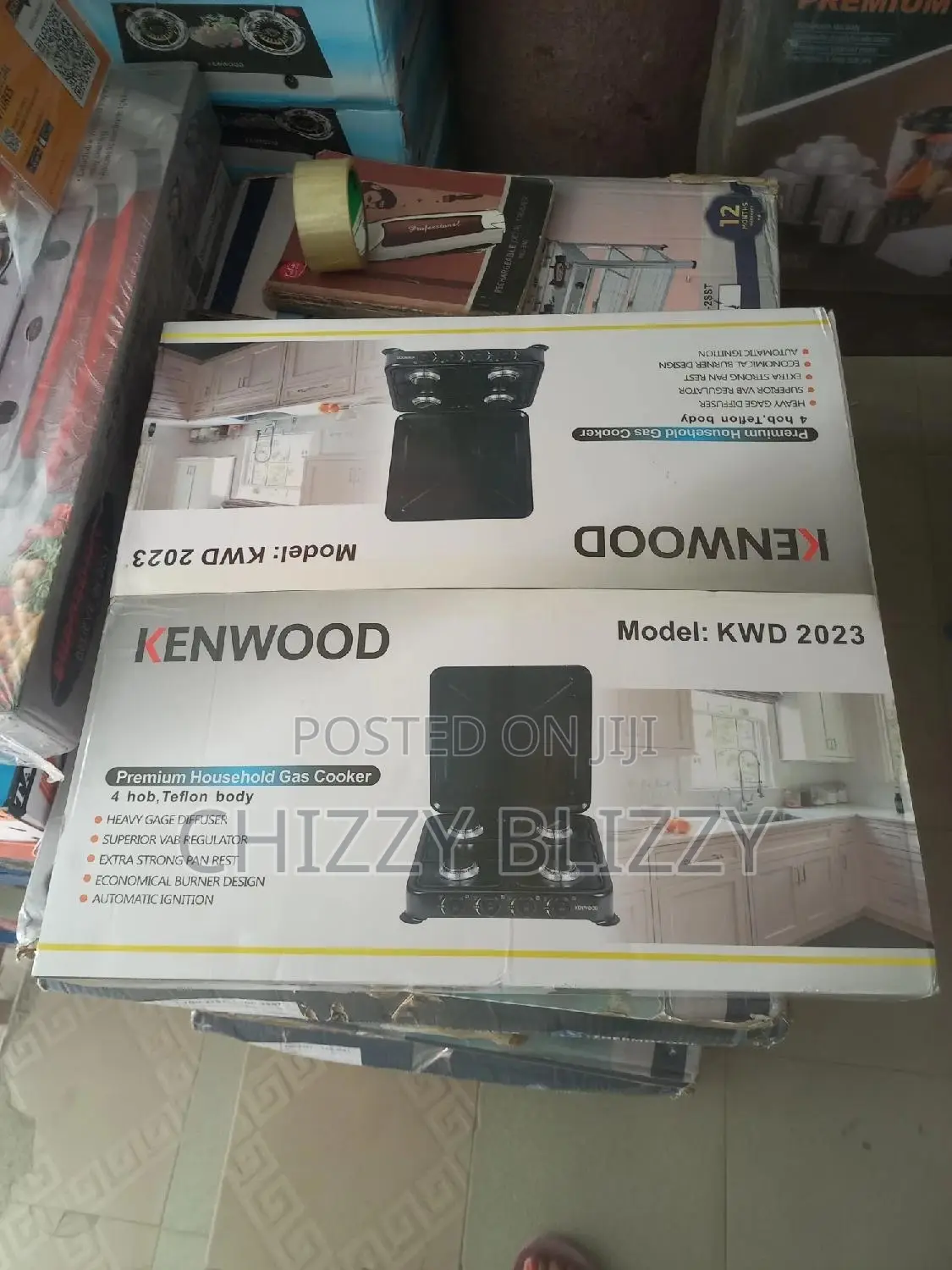 KENWOOD 4 BURNER GAS Teflon Body.