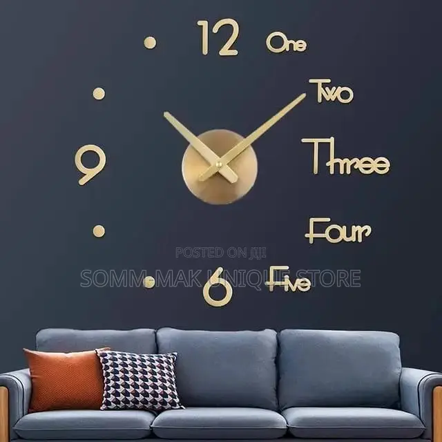 Diy 3d Wall Clock - 39" by 39"