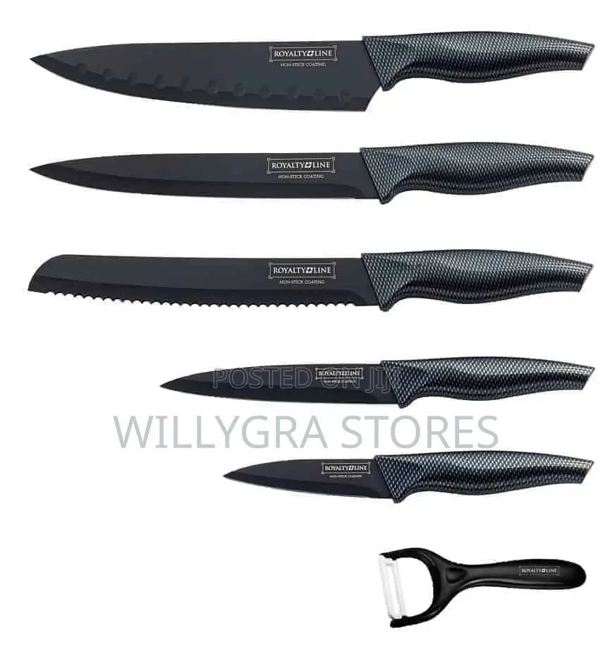 Royal Line 5 PCS Non-Stick Coating Knife Set