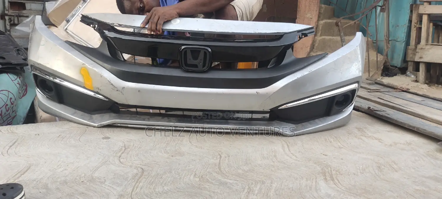 Complete Front Bumper Honda Civic 2018 - 2020 Model