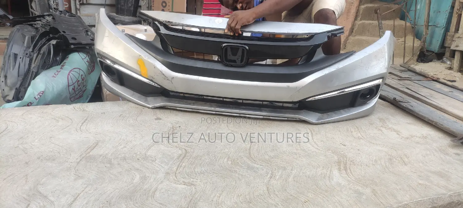 Complete Front Bumper Honda Civic 2018 - 2020 Model