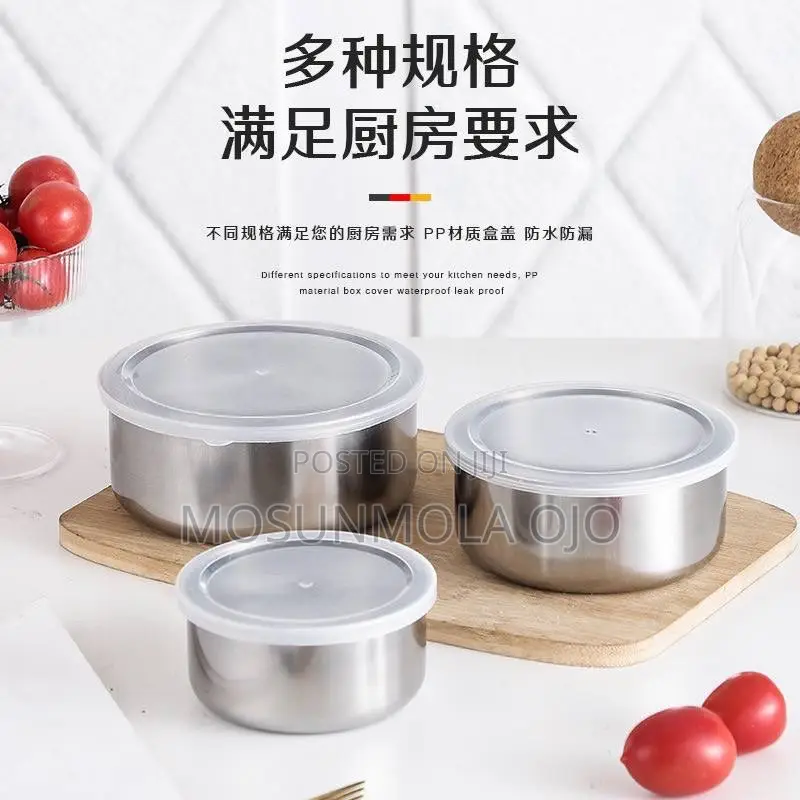 5 in 1 Airtight Storage Stainless Steel Bow