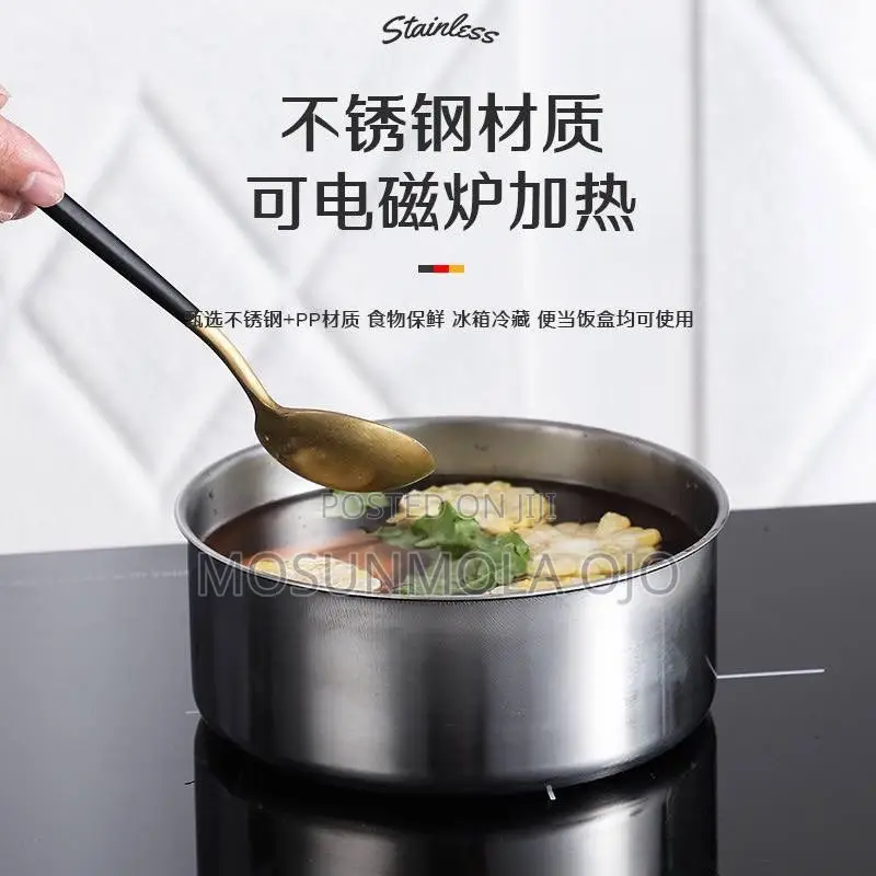5 in 1 Airtight Storage Stainless Steel Bow
