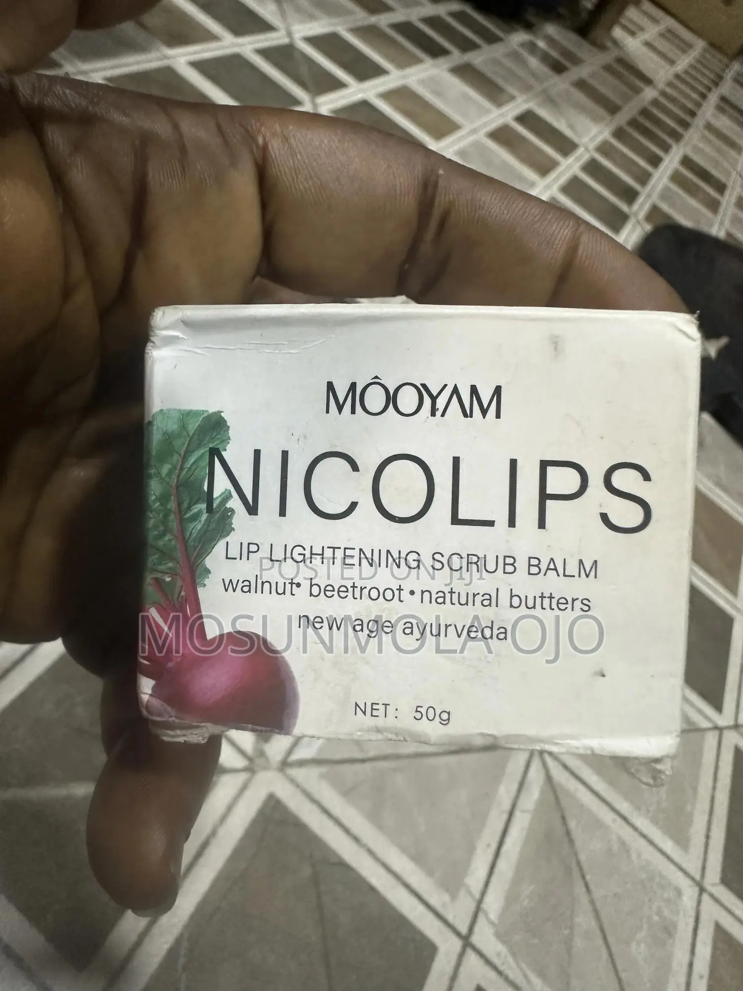 Nicolips Scrub Cream for Lightening Brightening Black Lips