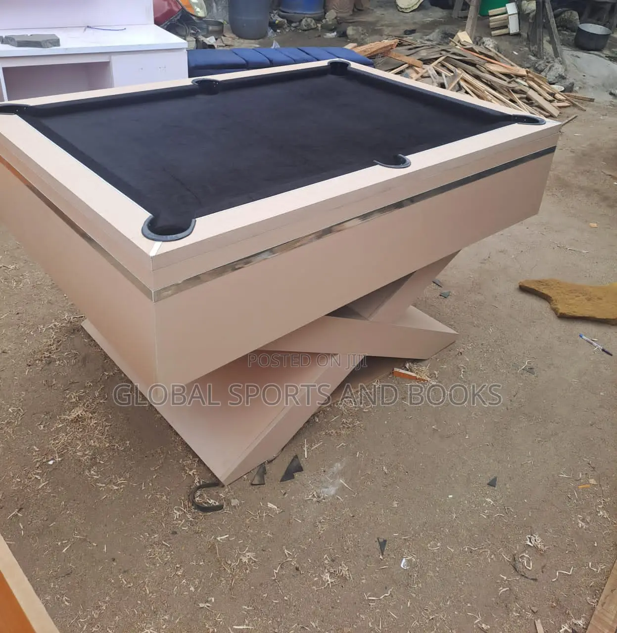 X Leg Elegance Snooker Board With Complete Accessories