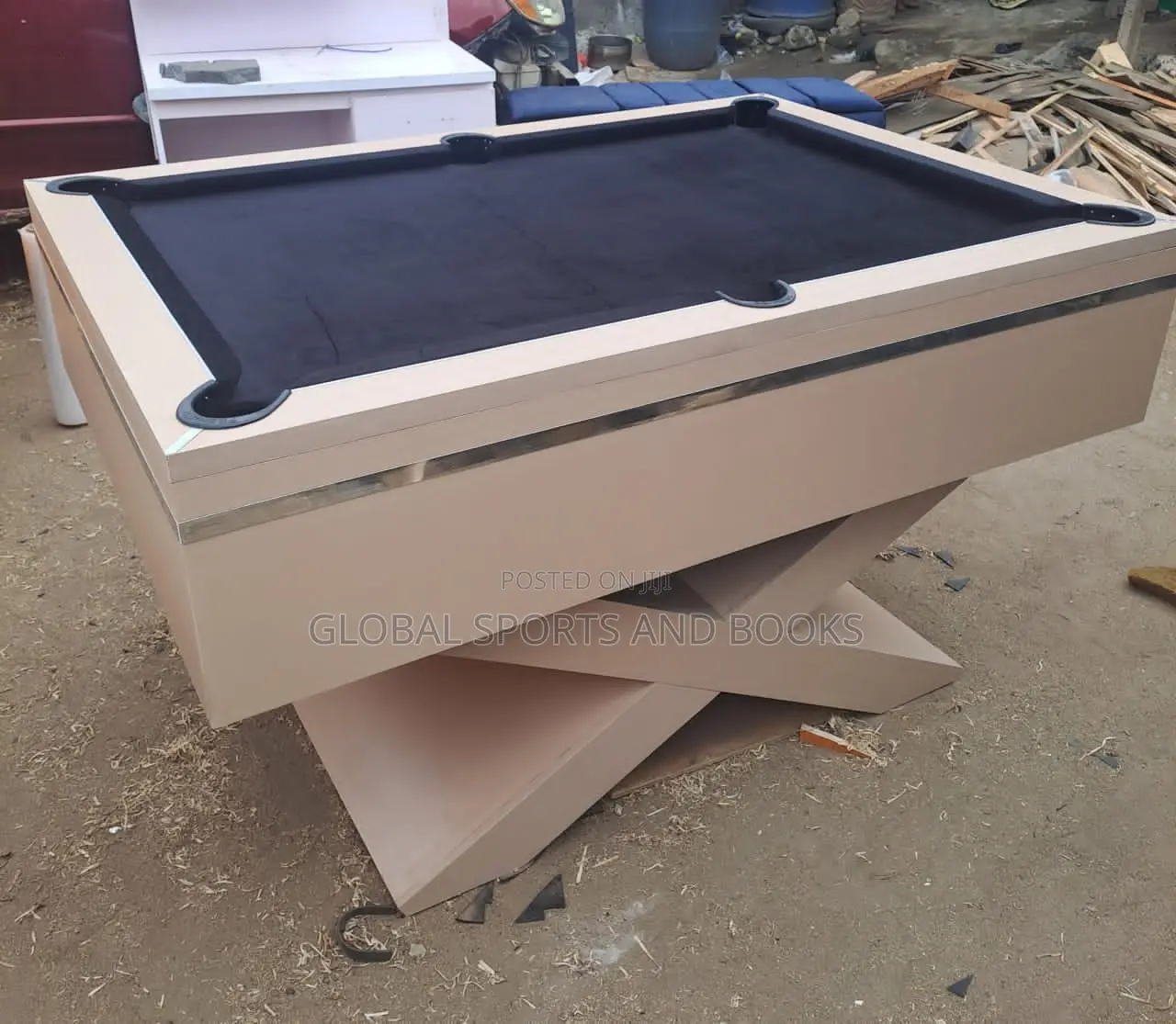 X Leg Elegance Snooker Board With Complete Accessories