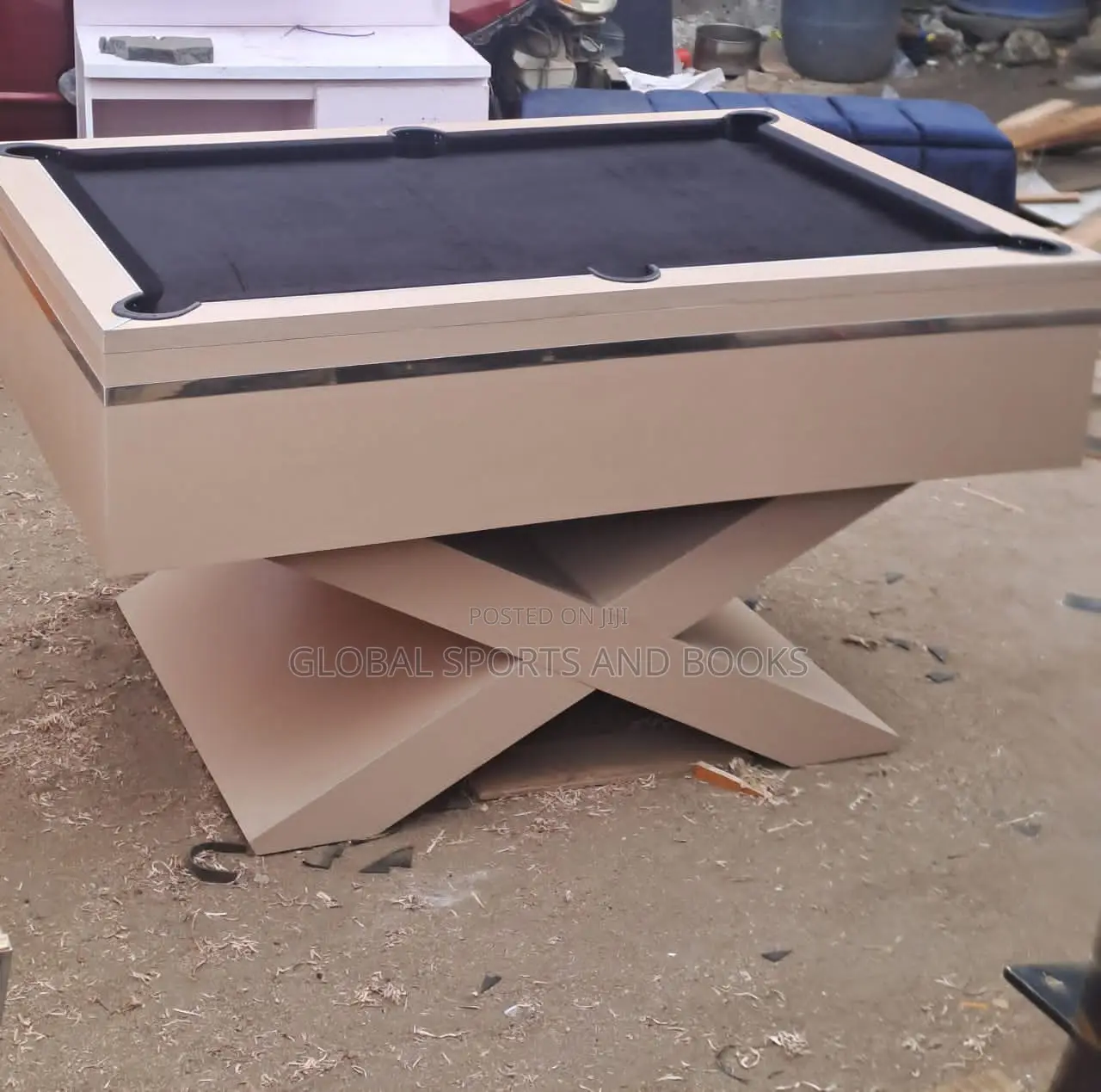 X Leg Elegance Snooker Board With Complete Accessories