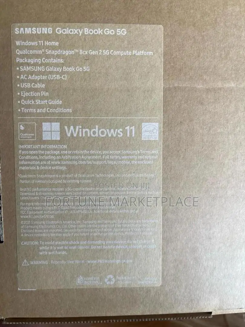 New Laptop Samsung Galaxy Book 2 8GB HDD 256GB