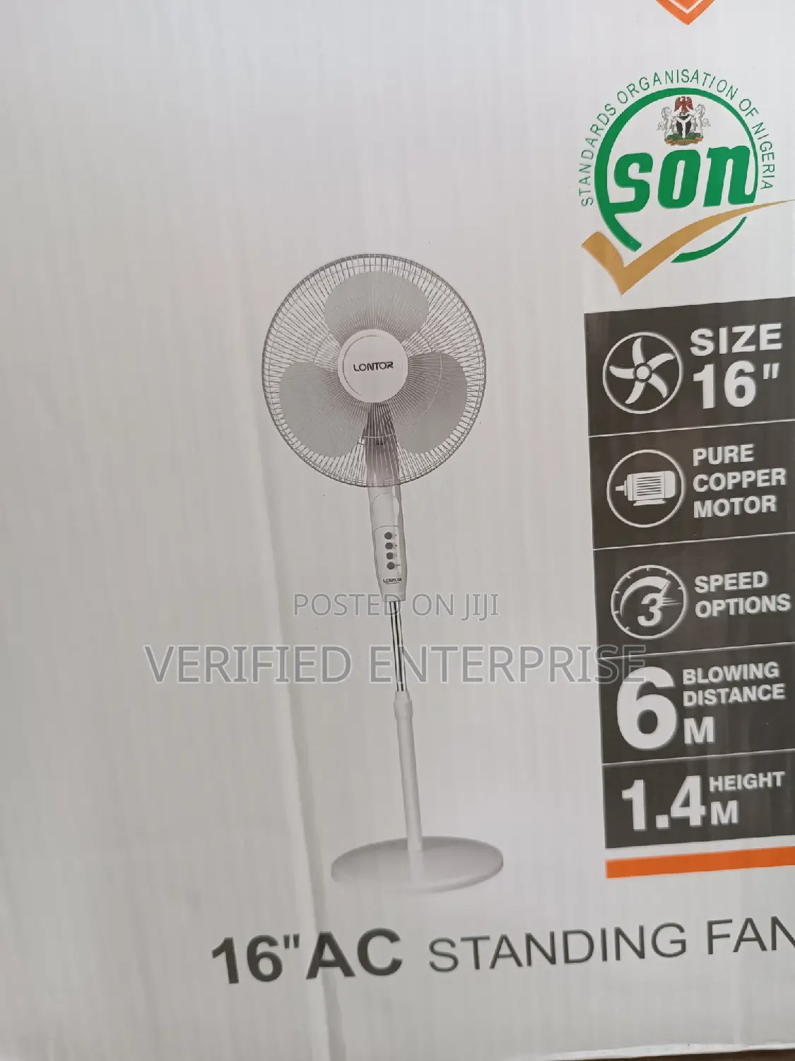 Lontor Electric Fan - 16 Inches