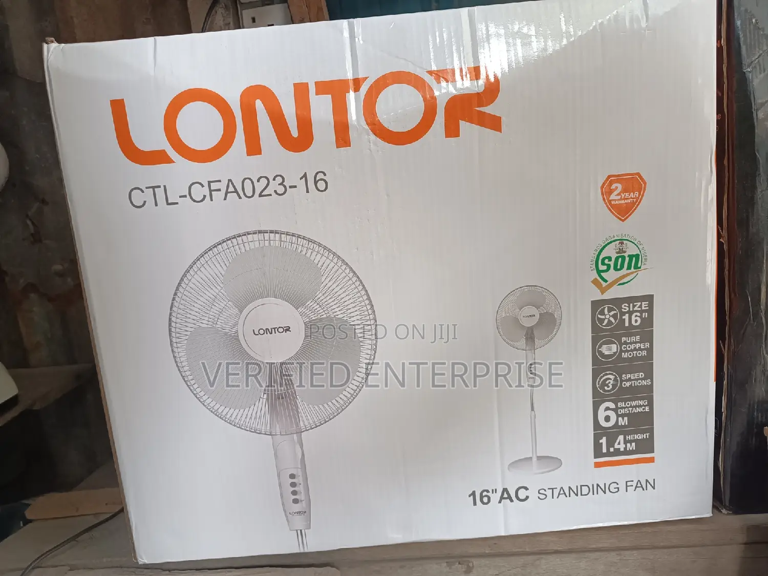 Lontor Electric Fan - 16 Inches