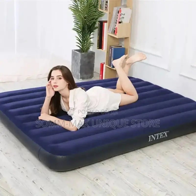 Intex Inflatable 2-3 Person Airbed 1.4lmx2.01mx25cm Wit Pump