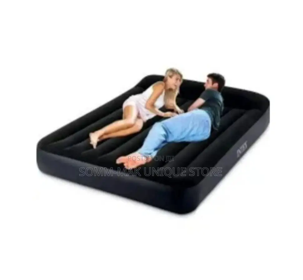 Intex Inflatable 2-3 Person Airbed 1.4lmx2.01mx25cm Wit Pump