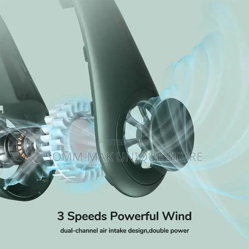 Rechargeable Hanging Neck Fan Portable Folding Bladeless Fan