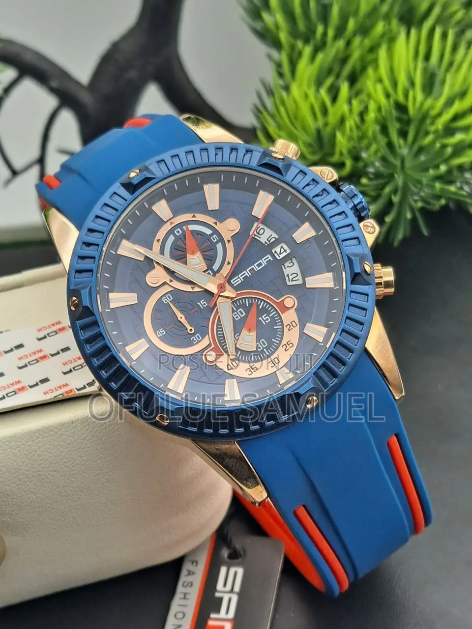 Sanda Rubber Strap Wristwatch