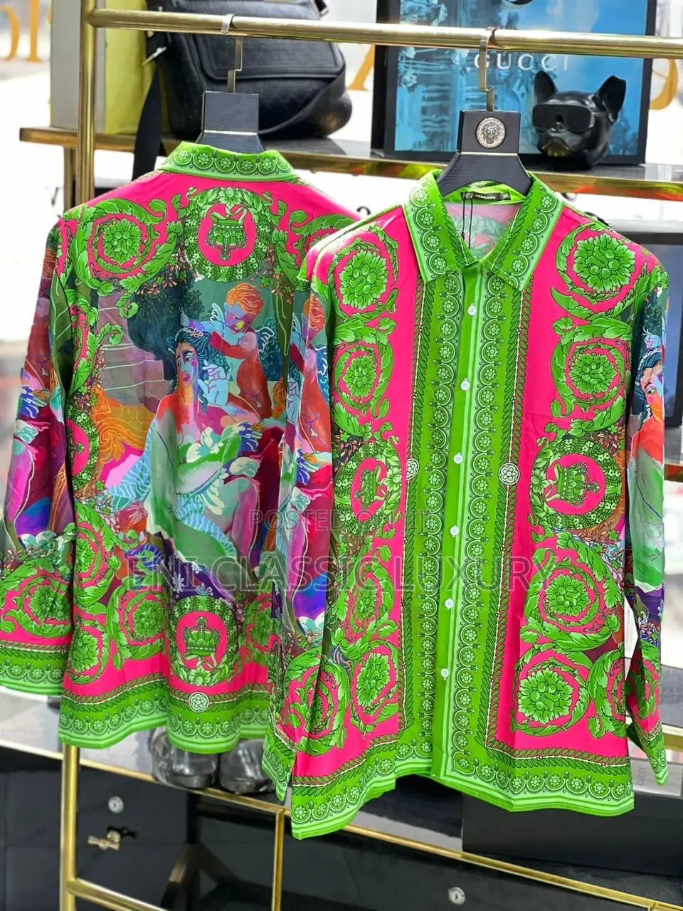 Fendi Luxury Silk Shirts Best Quality Available In Store