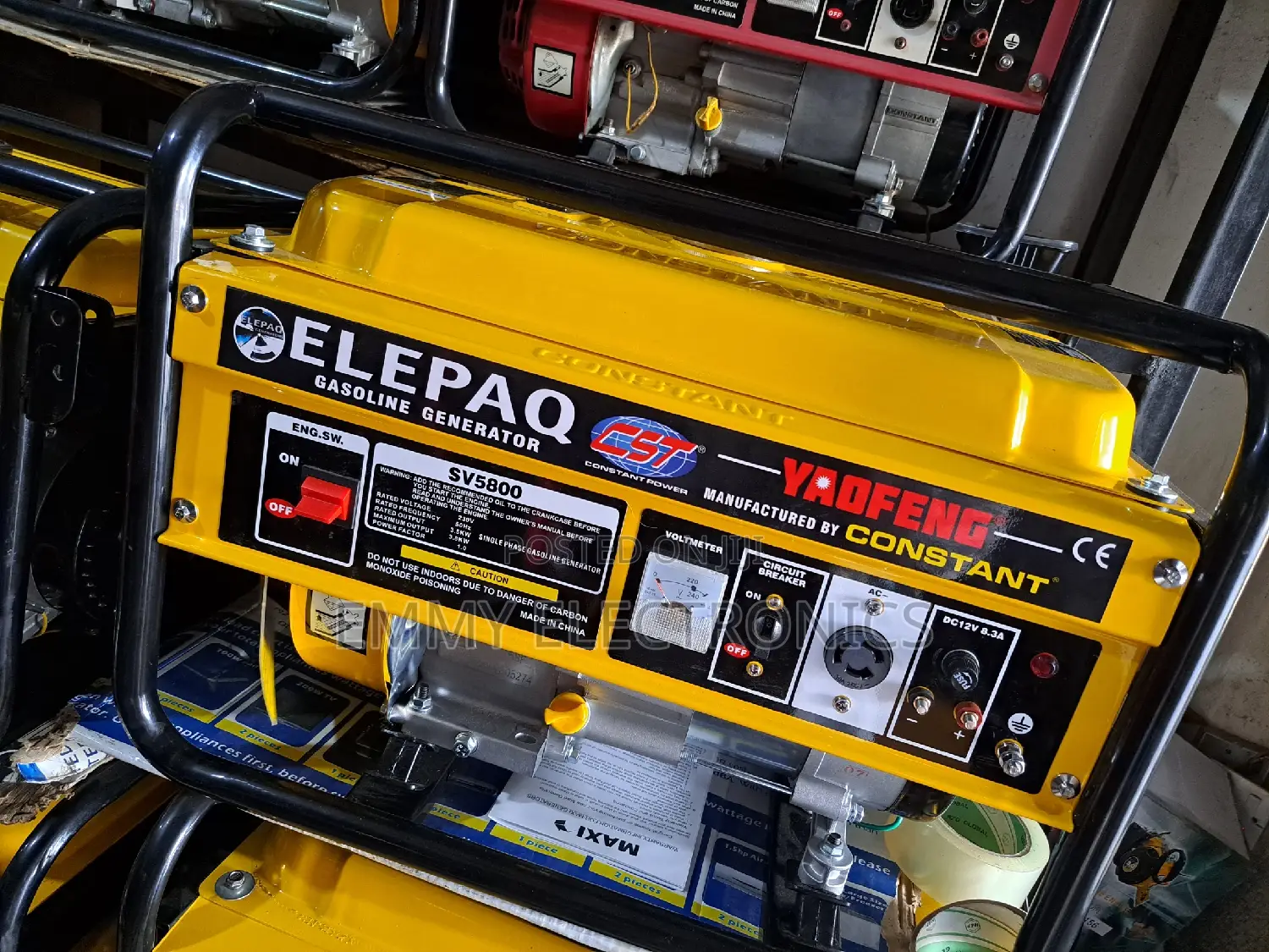 □□Elepaq Constant Petrol Generator Model Sv5800m 3.5kva