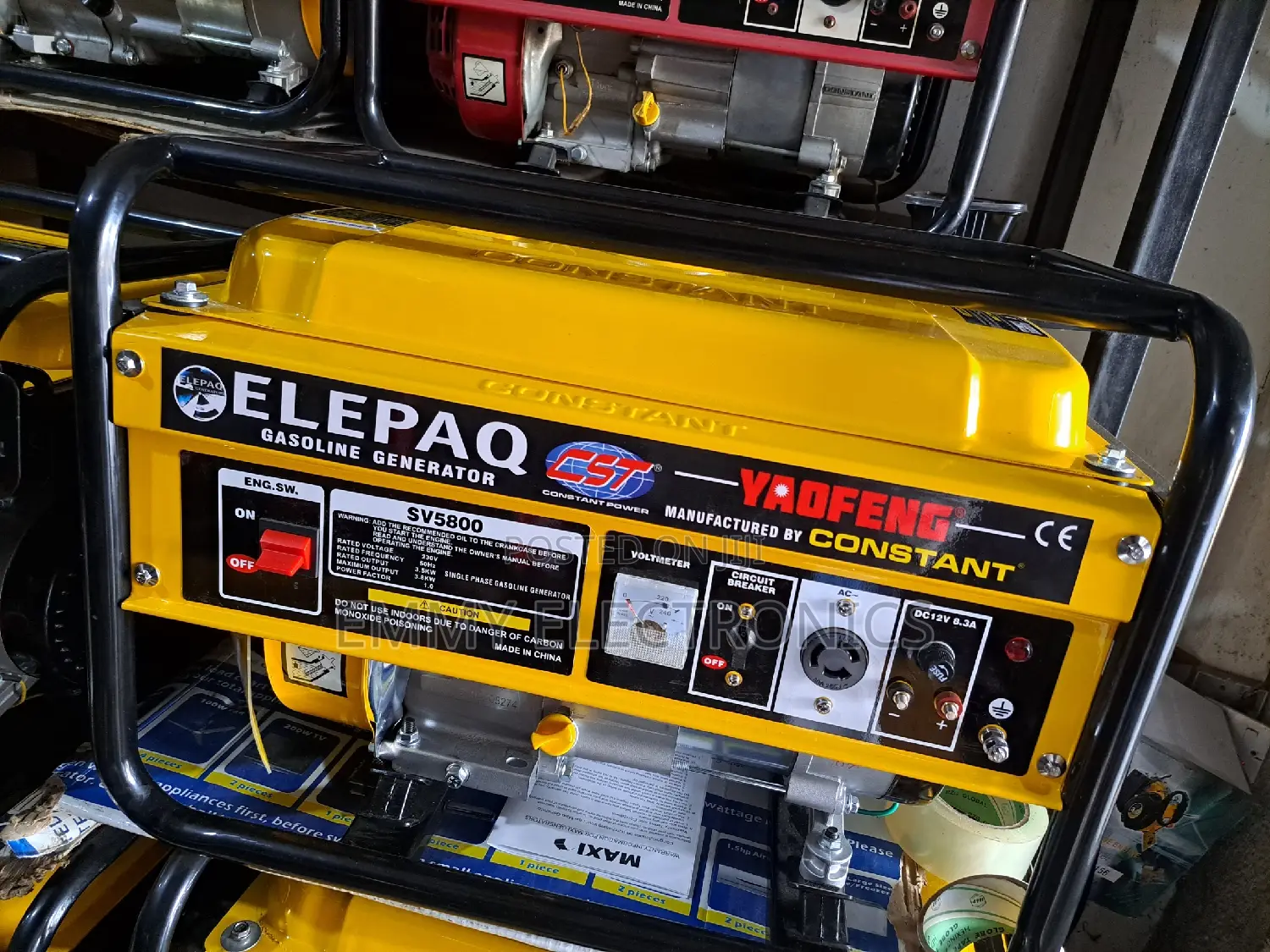 {}|} Elepaq Constant Petrol Generator 3.5kva 100% Copper