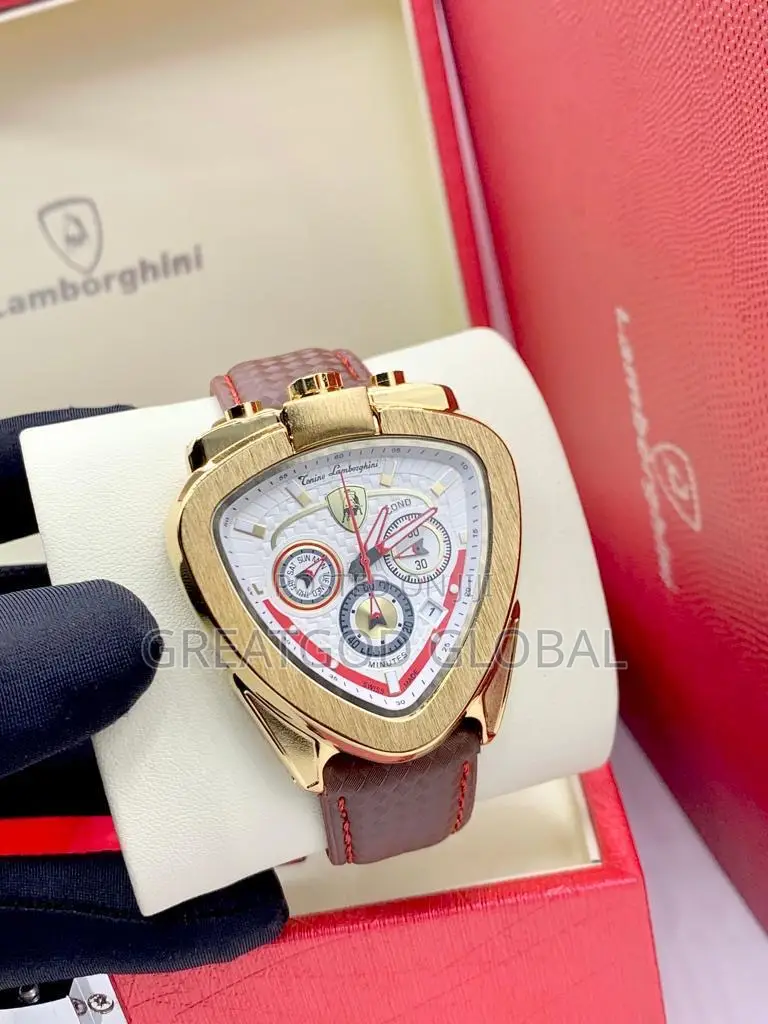 Lamborghini Chronograph Leather Watch