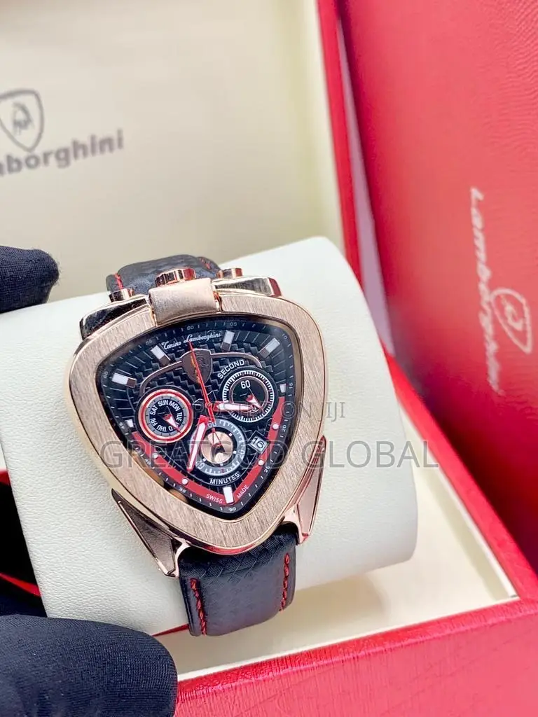 Lamborghini Chronograph Leather Watch