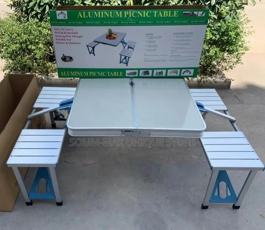 Foldable Aluminum Picnic Table Chair