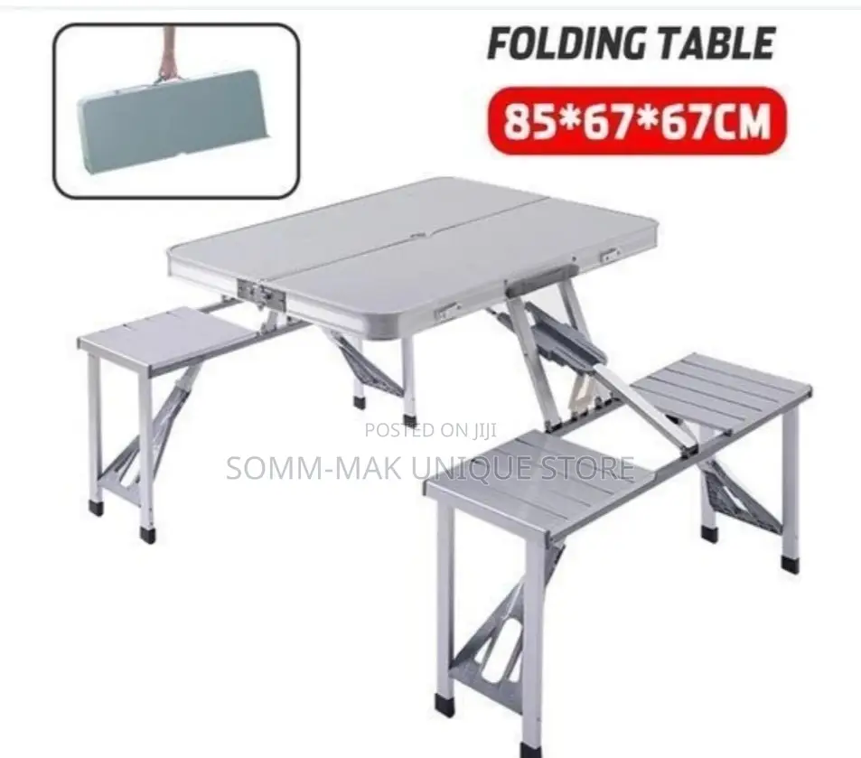 Foldable Aluminum Picnic Table Chair