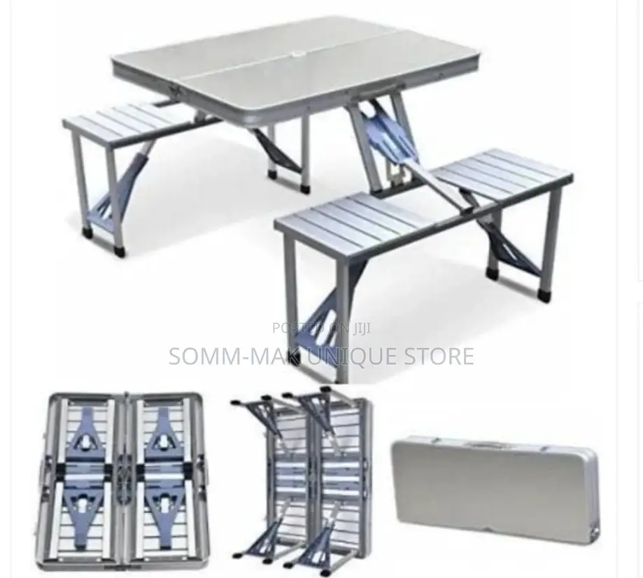 Foldable Aluminum Picnic Table Chair