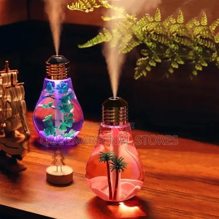 Bulb Humidifier With Colourful Changing Lights