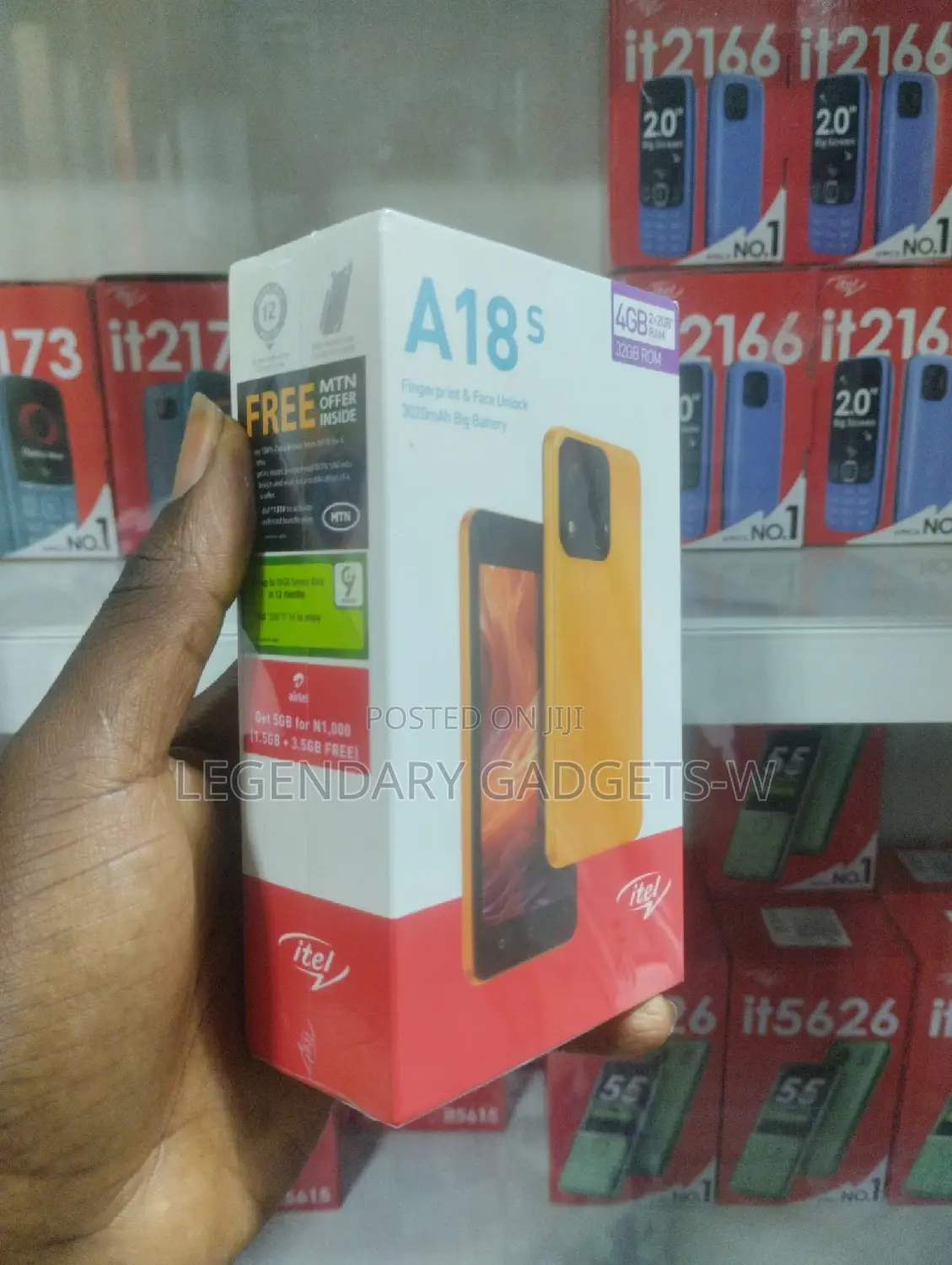 New Itel A18s 32 GB Black