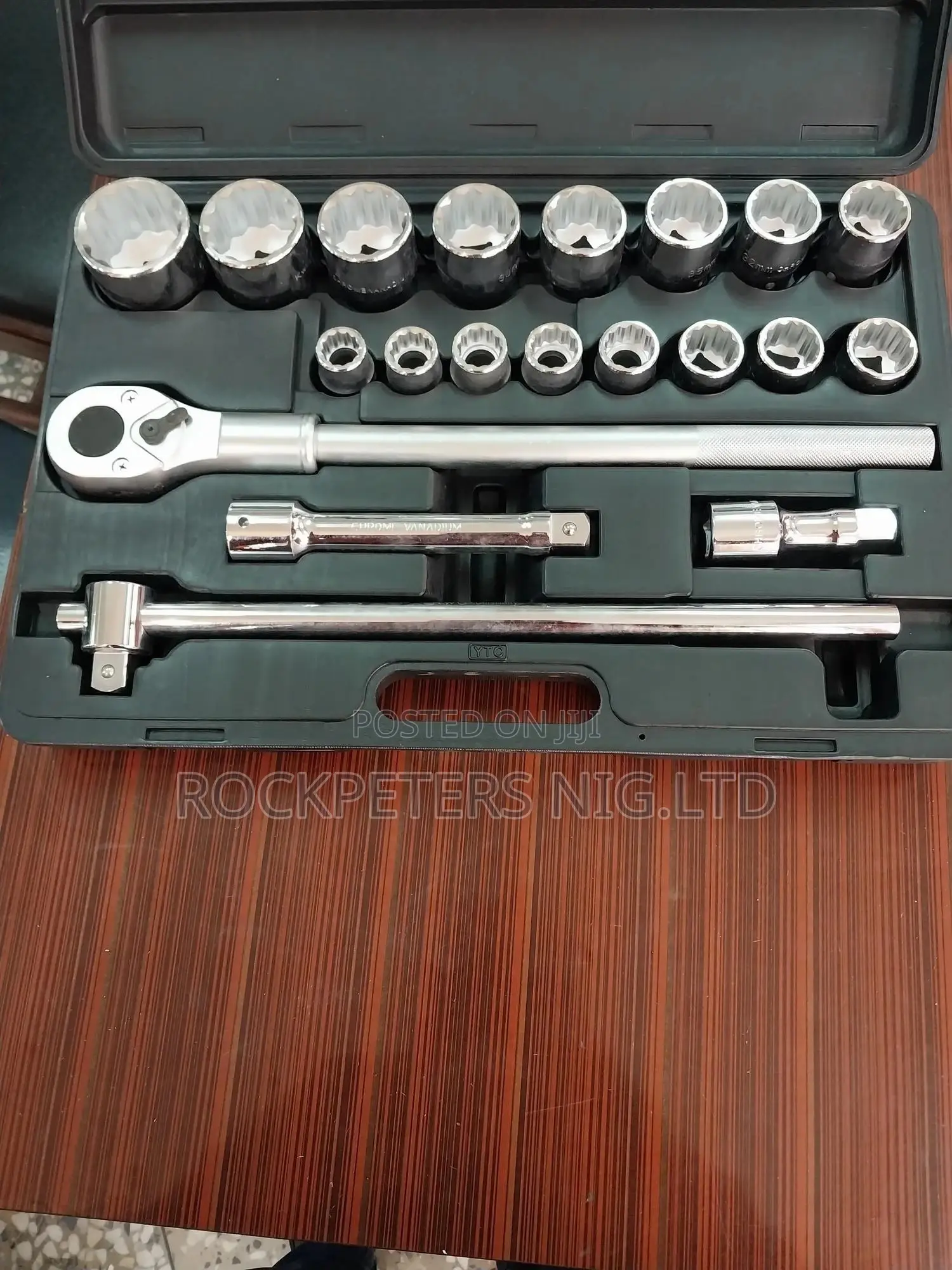 KWG Heavy Duty 21pc (19-50mm)3/4" Socket Wrench Set
