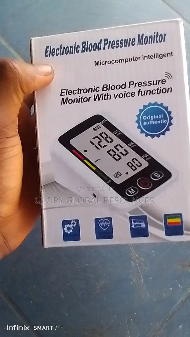Digital LCD Large Screen Sphygmomanometer Battery/Electric
