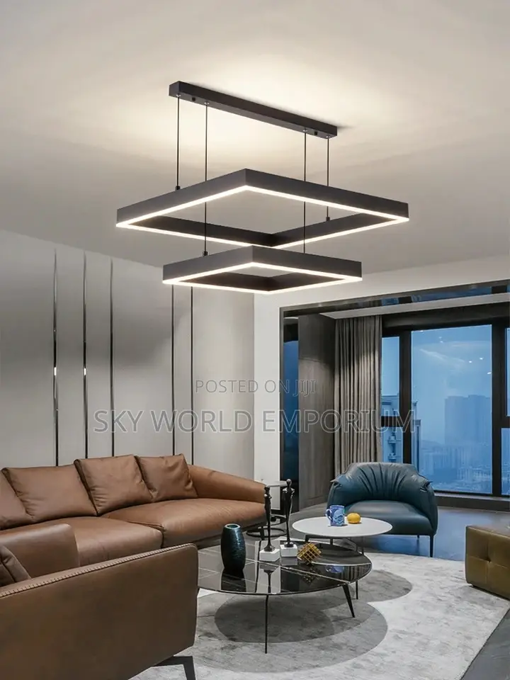 Modern Nordic Square Bar Chandelier