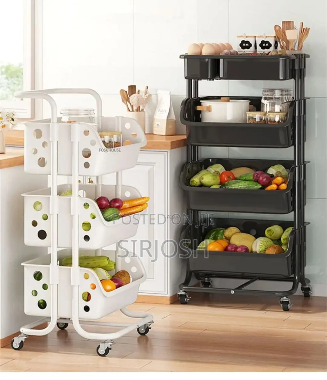 4 Tiers Trolley Cart