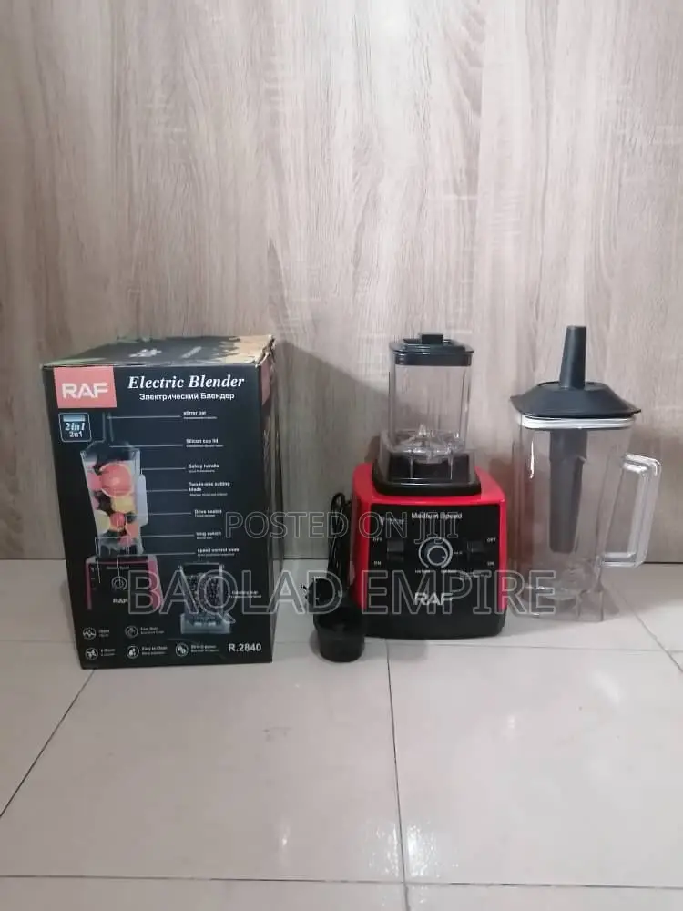 2 in 1 Raf Electric Blender (700w) 2.5l Jar/6 Blades