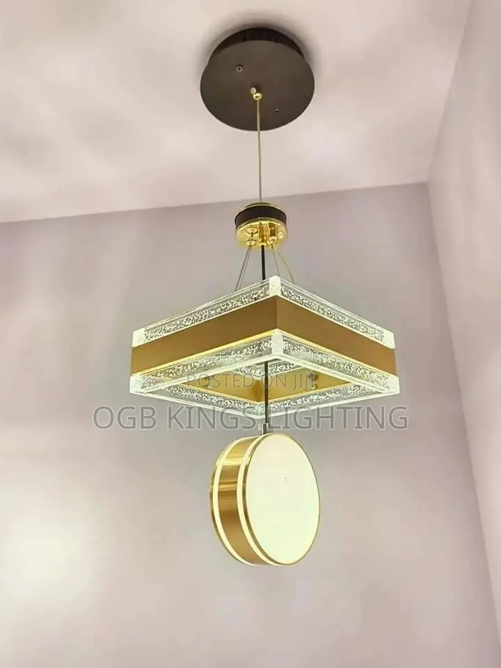 LED Chandelier Light 3 Colors Changing Warm and Blue Light